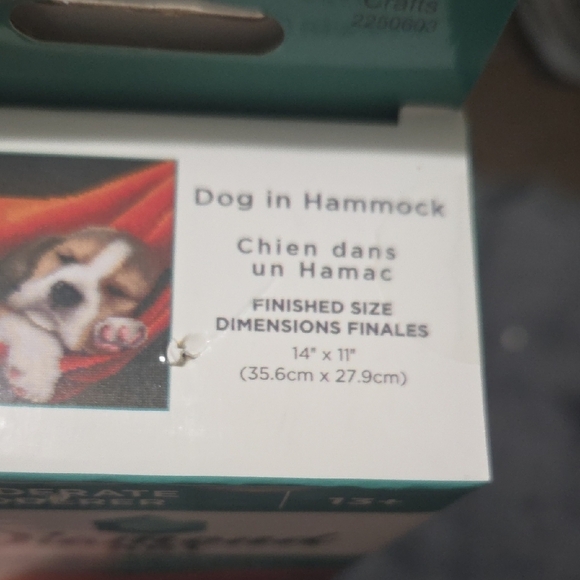 Diamond Art Kit with Dog Design - Red and Brown - Picture 2 of 3